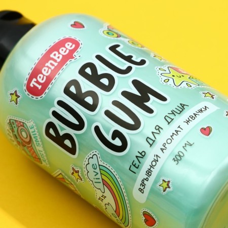 Shower gel, moisturizing, 300 ml, gum aroma, teenbee-3