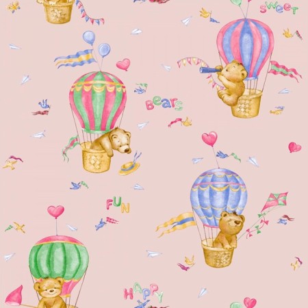 Paper wallpaper "Bear" C14-752F-03, 0.53x10.05m-3