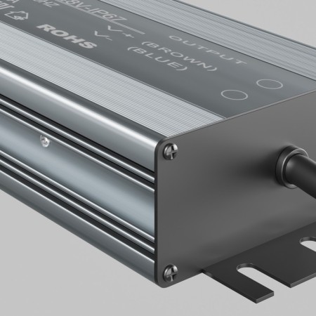 Technical PSL008-48V-IP67 Power Supply Magnotic, 255x70x30 mm, 200W, silver color, silver.-1