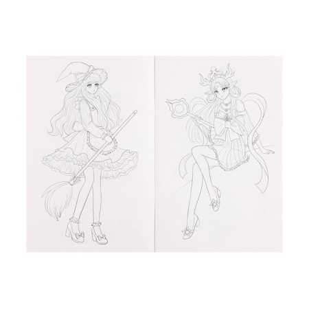 Anime coloring "Magic anime"-3