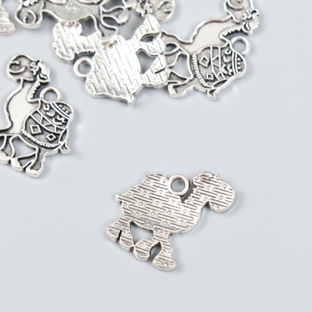 Decor for creativity Metal "Funny camel" 1.8x2 cm-1