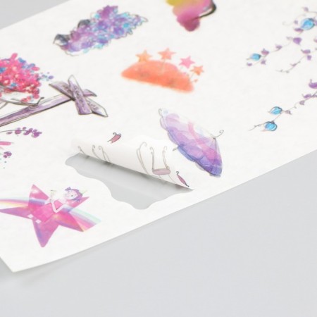 Stick Paper "Summer street" set of 6 sheets 18.6x10 cm-5