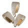 Bra Indigo, 11033/3W Amber. 3x40W, e14, 350x230x340 mm, amber color