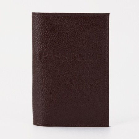 Cover for passport, color, cappuccino