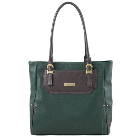 B2485 Bag Schoper, lightning department, green color 34x33x8cm