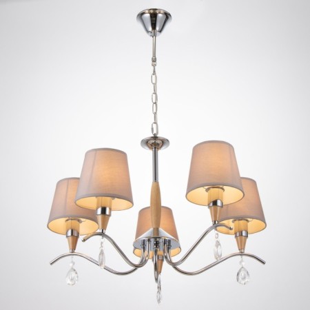 Brussels chandelier 5x60W e14 chrome 58x58x85 cm Bayerlux-1