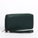Women's wallet with lightning, green color