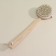 Massage brush for the body of the share, with a strap, natural bristles