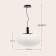 Suspension lamp Maytoni P062PL-01W, E27, 1x60 W, 430x430x1365 mm, black
