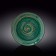 Deep plate Wilmax England Spiral, D = 25.5 cm, 350 ml, green color