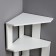 Corner rack 380x380x1563 cm, white