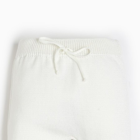 Pants knitted crumb I, height 86-92 cm, milk color-1