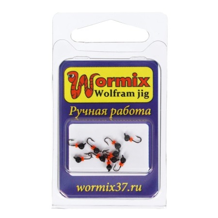Mormyshka fraction black, weight 0.15 g, size 2-1