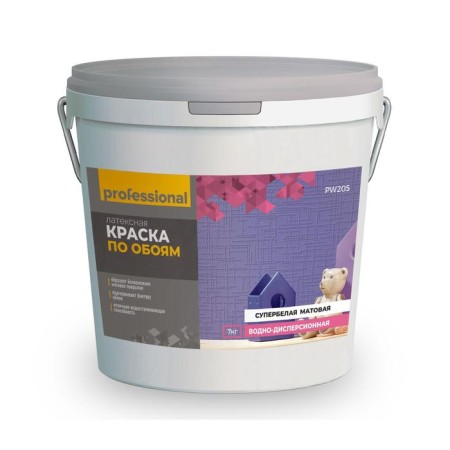 Professional wallpaper paint, latex, super -bud, 7 kg