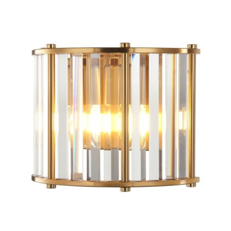 Lamp wall crystal Washer 2xe14 40W, size 27x13.5x21.8 cm, bronze color
