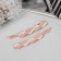 Invisibility for hair "Kalie" (set 2 pcs) grace, 6 cm, pink gold