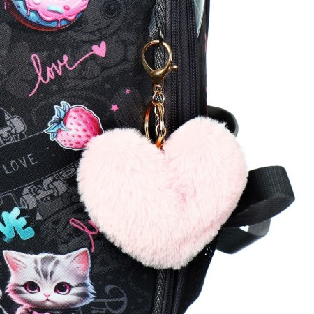 School backpack 38 x 30 x 16 cm, ergonomic back, stavia "unicorn", gray-8