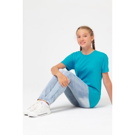 T -shirt for a boy, height 104 cm, turquoise color-3