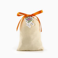 Cotton bag “With love for you”, flowers, 16 x 24 cm