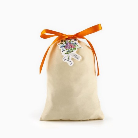 Cotton bag “With love for you”, flowers, 16 x 24 cm