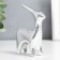Souvenir Ceramics "Deer" silver 8x2.8x10.5 cm