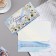 Money envelope "Happy Birthday!" White flowers, 8.7x17 cm