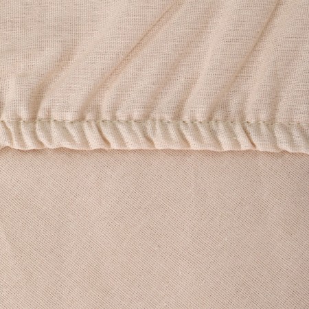 Bishop on the elastic band ATRA 180x200x20, beige calico 120g/m, cotton-3