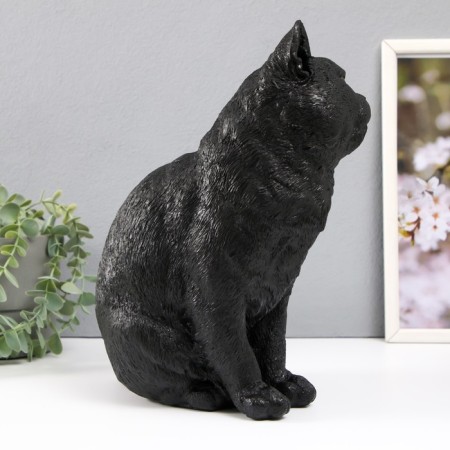 The piggy bank "Cat black color" is 31.5 cm height, width 16 cm, length 24 cm.-4