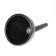 Funnel for fuel and lubricants top auto, with a grid, black, d 16 cm, h nose 16 cm