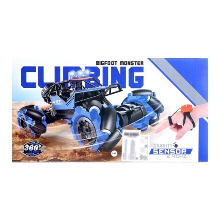 Radio-controlled machine "Jeep-Akobat", 4WD, gesture control, operates on the battery, blue color-9