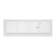 Radiator grate Zein Lux l1337, 130 x 370 mm, white