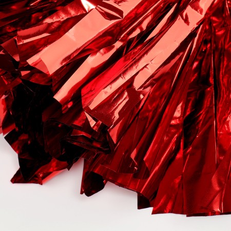 Pompom 1pc, red color, foil-4