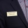 Badge horizontal, external 77 x 34 mm, internal 75 x 32 mm, on magnet