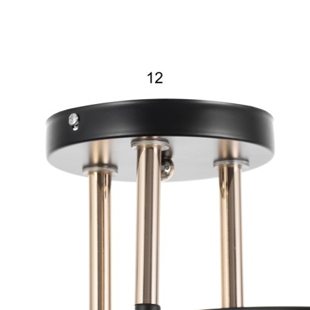 Rory chandelier 3he27 40w Black 44x44x17.5 cm-6