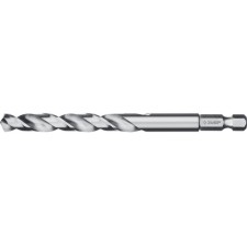 Zubrov metal drill, steel P6M5, hexagonal shank, 8 x 117 mm, class in