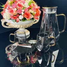 Drinking drink Lenardi, 6 glasses and a decanter 1.85 liters