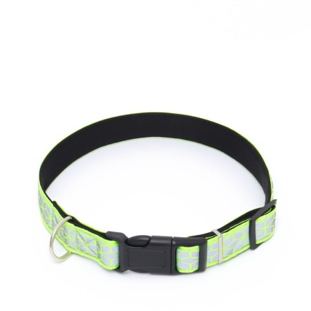 Collar with reflective ornament, 55 x 2.5 cm, light green-1