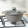 Pan, 2 l, d = 20 cm, h = 10.5 cm, glass cover, anti -stick coating, color light marble