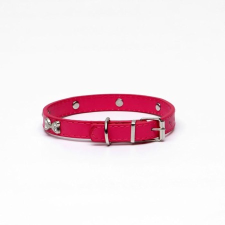 The collar "Bows and Rhinas", 38 x 1.5 cm, Osh 27-33, pink-1