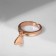 Ring "Heart" air, color gold, dimensionless