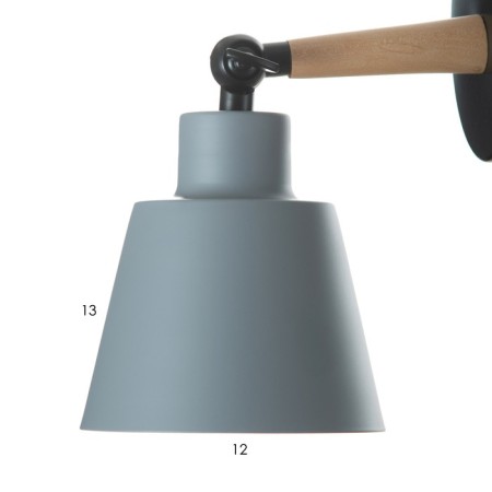 Bra "Aesta" E27 40W gray 12x10x23 cm-5
