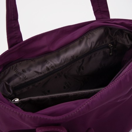 Lugus bag with a zipper, purple color-3