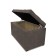 Puff with a lid and weighting, 800 × 400 × 420 mm, Dakota velor, NUT color