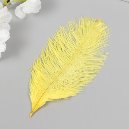 Decorative ostrich "lemon" h = 15-20 cm