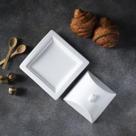 Porcelain Magistro "Blanche", 16 × 8 cm, white color-4