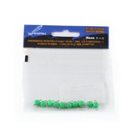 Cargo Cheburashka painted collapsible Yaman 10 pcs., 1 g, green-4
