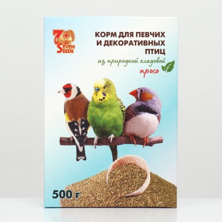 Корм Seven Seeds для птиц, просо, 500 г-1