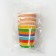 A one -time paper glass "Happy Birthday" Rainbow, 250 ml
