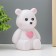 Nightmare "Bear" LED from batteries 3xlr44 white 6x9x12 cm Risalux