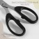 Scissors are universal, heat -resistant handles, 7.6 ", 19.5 cm, black color